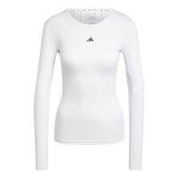 adidas Techfit Trainings-Langarmshirt Damen - weiß
