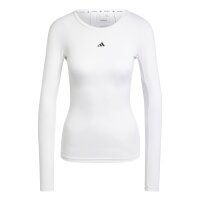 adidas Techfit Trainings-Langarmshirt Damen - weiß
