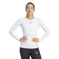 adidas Techfit Trainings-Langarmshirt Damen - weiß