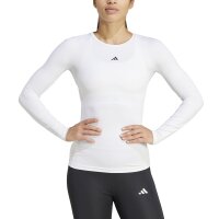 adidas Techfit Trainings-Langarmshirt Damen - weiß