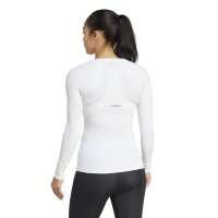 adidas Techfit Trainings-Langarmshirt Damen - weiß