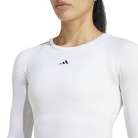 adidas Techfit Trainings-Langarmshirt Damen - weiß