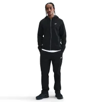 Nike Club Fleece-Kapuzenjacke Herren - schwarz