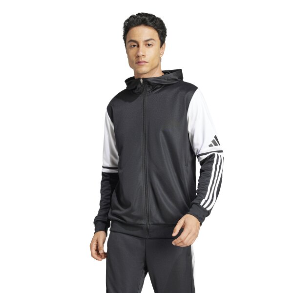 adidas Squadra 25 Full-Zip Hoodie Herren - schwarz/weiß - 3XL