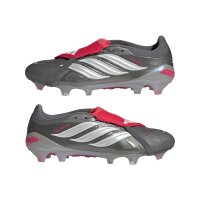 adidas Predator Pro Fold-Over Tongue Firm Ground Fußballschuhe - iron met./zero met./lucid red