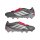 adidas Predator Pro Fold-Over Tongue Firm Ground Fußballschuhe - iron met./zero met./lucid red