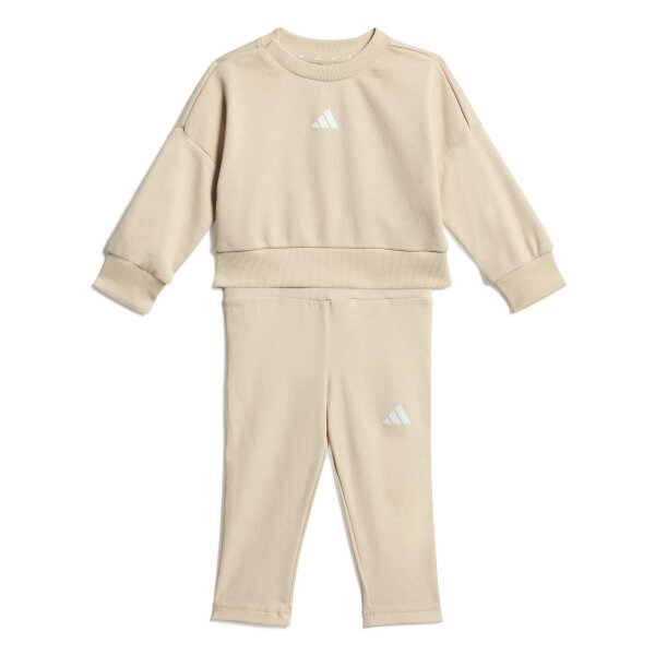 adidas Seasonal Sweat Trainingsset Kinder - beige/weiß