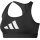 adidas Powerreact Big Logo Graphic Sport-BH Damen - schwarz/weiß