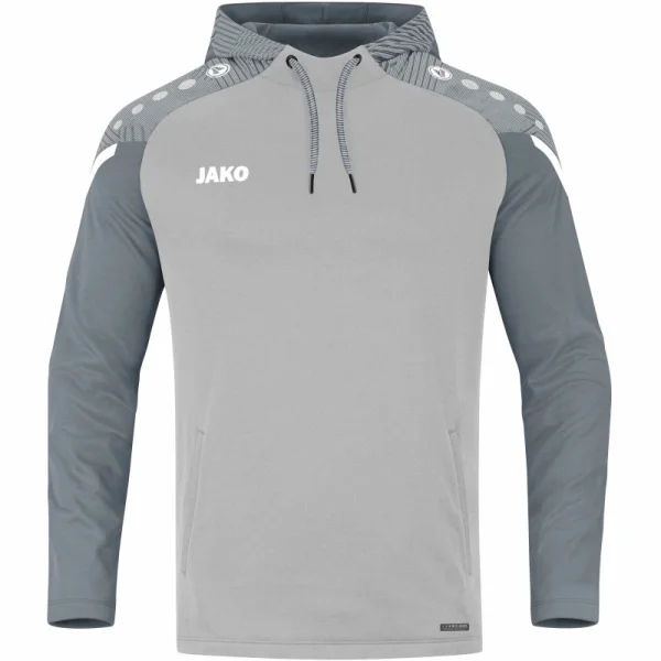 Jako Performance Hoodie Herren - grau/weiß