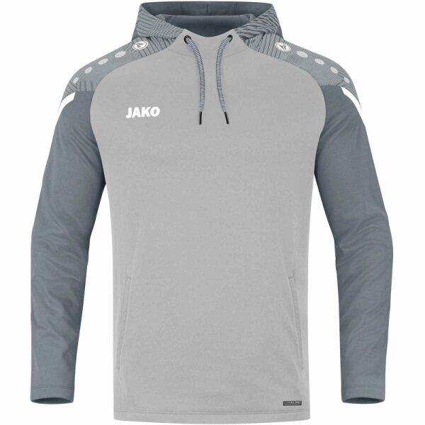 Jako Performance Hoodie Herren - grau/weiß - 3XL