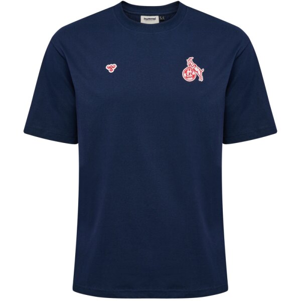 hummel 1. FC Köln Fan-T-Shirt 25/26 - navy/rot