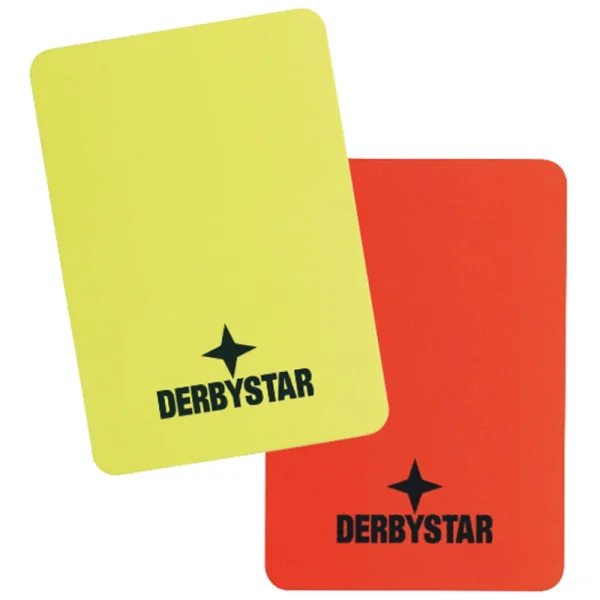 Derbystar Schiedsrichterkarten Fußball v24 - rot/gelb