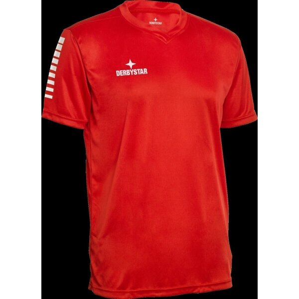 Derbystar Contra Trikot Kinder - rot/weiss