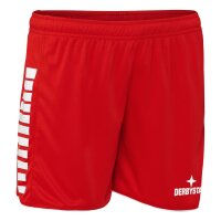 Derbystar Hyper v24 Sporthose kurz Damen - rot/weiß