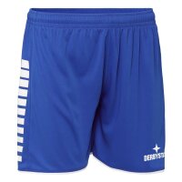 Derbystar Hyper Sporthose kurz v24 Damen - blau/weiß