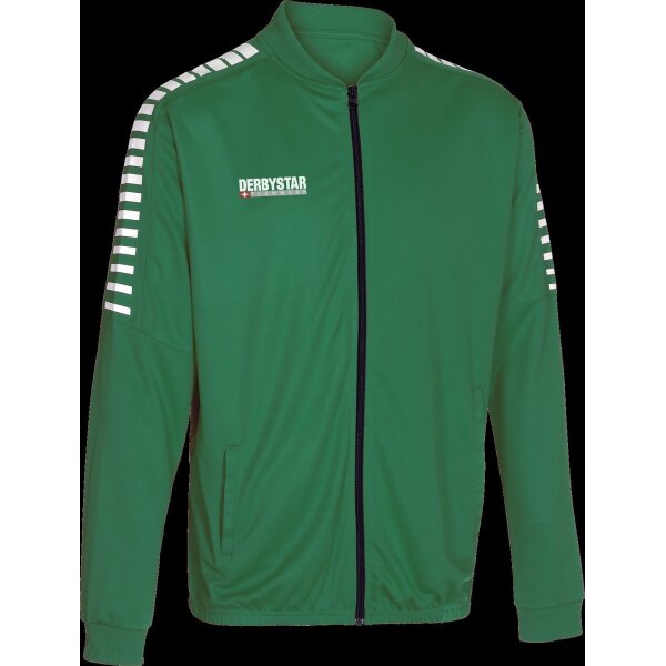 Derbystar Hyper Poly-Arbeitsjacke Kinder - grün/weiss