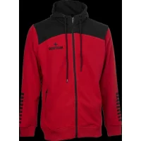 Derbystar Ultimo v23 Kapuzen-Sweatjacke Unisex - rot/schwarz