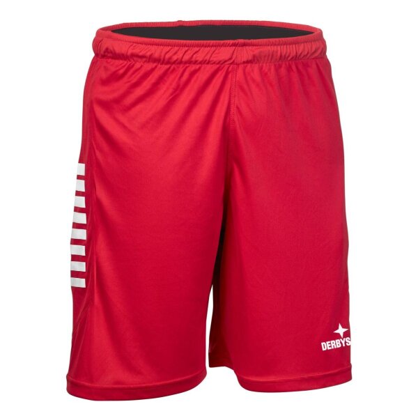 Derbystar Primo v24 Kurze Hose Unisex - rot/weiß - 152