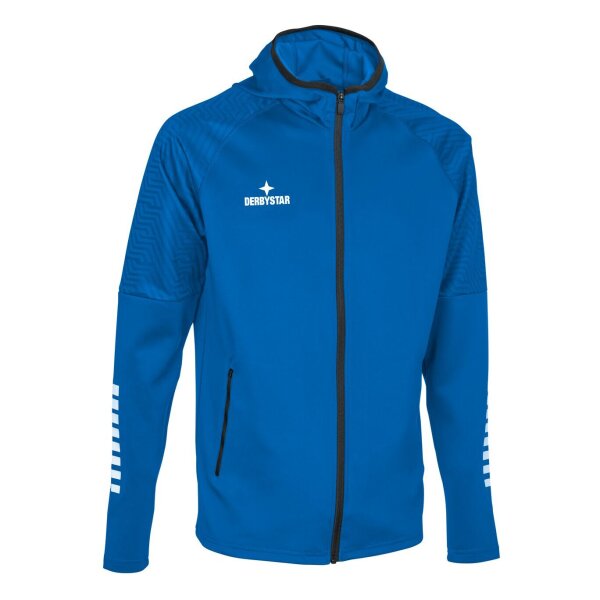 Derbystar Primo v24 Kapuzenjacke Unisex - blau/weiß - 116