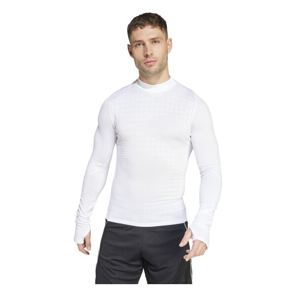 adidas Techfit Cold.Rdy langarm Funktionsshirt Herren - weiß - L
