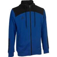 Select Kapuzen-Sweatjacke Oxford v22 - blau/schwarz