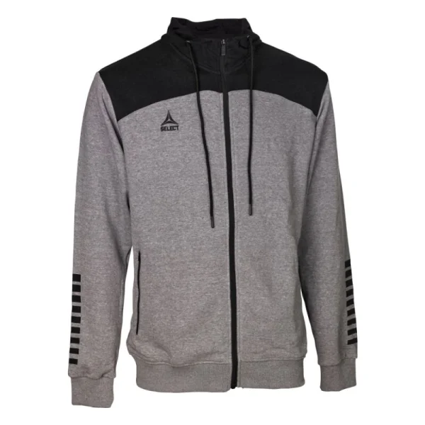 Select Oxford v22 Kapuzen-Sweatjacke Damen - grau/schwarz