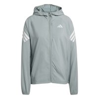 adidas Iconic Laufjacke Damen - hellgrün/weiß