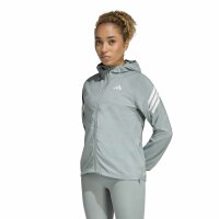 adidas Iconic Laufjacke Damen - hellgrün/weiß
