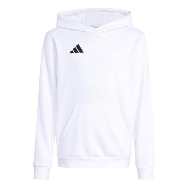 adidas Entrada 26 Hoodie Kinder - white/black
