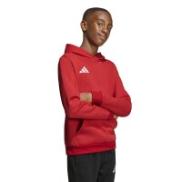 adidas Entrada 26 Hoodie Kinder - team power red 2/white