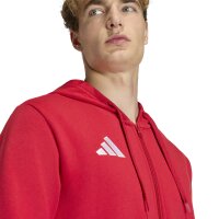 adidas Entrada 26 Kapuzenjacke Herren - team power red 2/white
