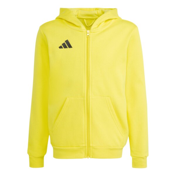 adidas Entrada 26 Kapuzenjacke Kinder - team yellow/black
