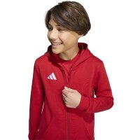 adidas Entrada 26 Kapuzenjacke Kinder - team power red 2/white