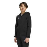 adidas Entrada 26 Full Zip Kapuzenjacke Kinder - black/white