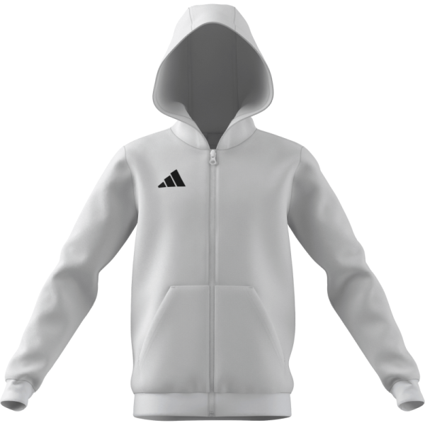 adidas Entrada 26 Kapuzenjacke Kinder - white/black