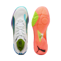 Puma Accelerate Nitro SQD 4 Game On Handballschuhe - weiß/blau/gelb/lila