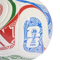 adidas World Cup 26 Trionda Club Ball - white/vivid red/glory blue/green