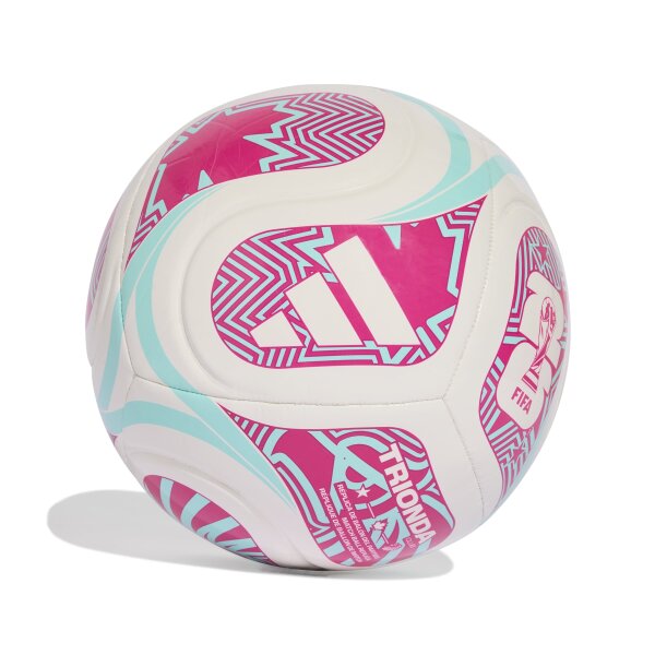 adidas World Cup 26 Trionda Club Ball - white/flash aqua/shock pink