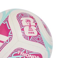 adidas World Cup 26 Trionda Club Ball - white/flash aqua/shock pink