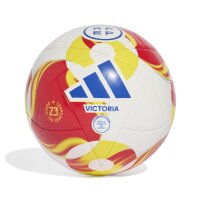 adidas Spanien 25 Wettkampfball - white/red/bright yellow