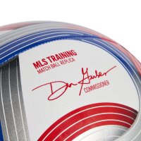 adidas 2026 Major League Soccer Trainingsball - white/team royal blue/red/silver met.