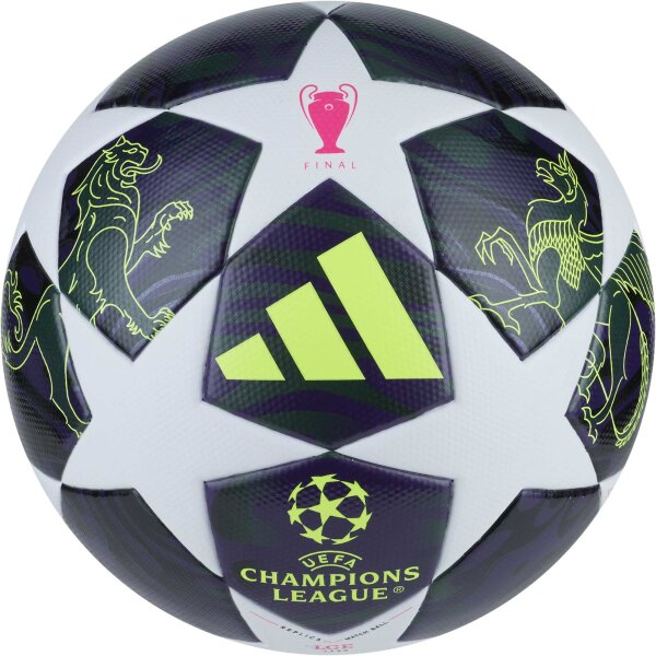 adidas Uefa Champions League Final League J350 Ball Kinder - dark purple/white/solar yellow