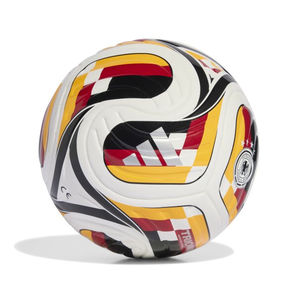 adidas Trionda Germany Home Miniball - white/team power red 2/collegiate gold