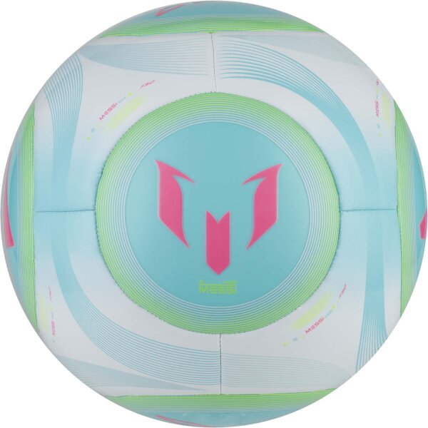 adidas Messi Club Ball - white/flash aqua/halo mint/lucid pink
