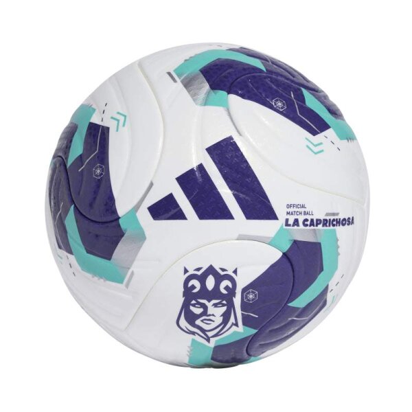 adidas Queens League Pro Ball - white/purple/real teal