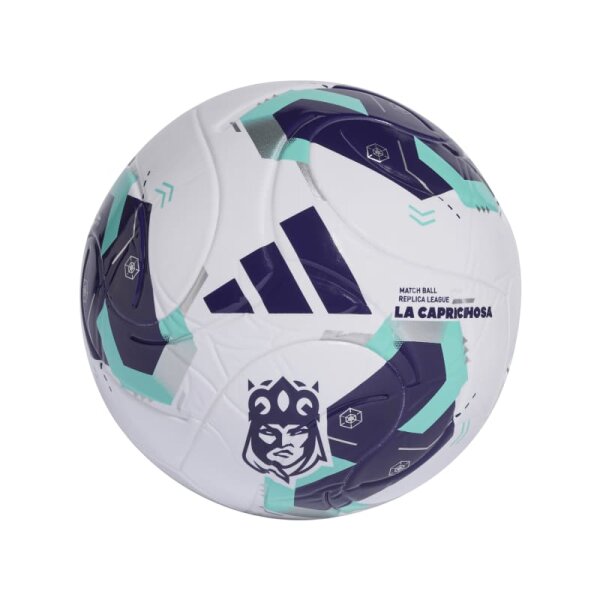 adidas Queens League Ball - white/purple/real teal