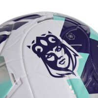 adidas Queens League Ball - white/purple/real teal