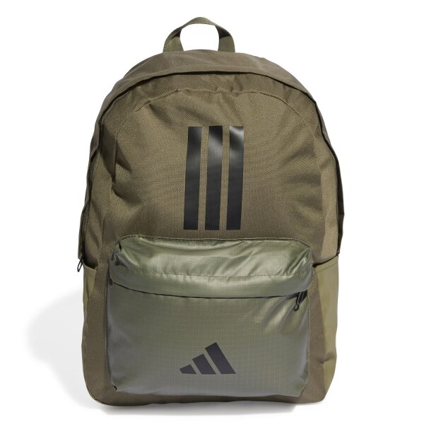 adidas Classic Back To School 3-Streifen Rucksack - olive strata