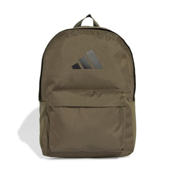 adidas Classic 3-Streifen Logo Rucksack - olive strata