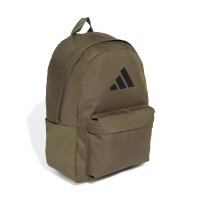 adidas Classic 3-Streifen Logo Rucksack - olive strata